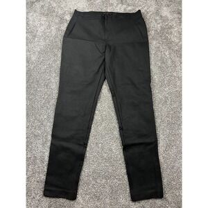Banana‎ Republic Womens 8 Slim Straight-Fit Pant Stretchy Trousers Solid Black